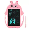Tableta copii LCD Iepuras cu buton de stergere, 23cm, Roz