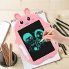 Tableta copii LCD Iepuras cu buton de stergere, 23cm, Roz