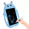 Tableta copii LCD Iepuras cu buton de stergere, 23cm, Albastru