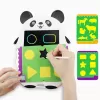 Tableta copii LCD Panda cu buton de stergere, 23cm