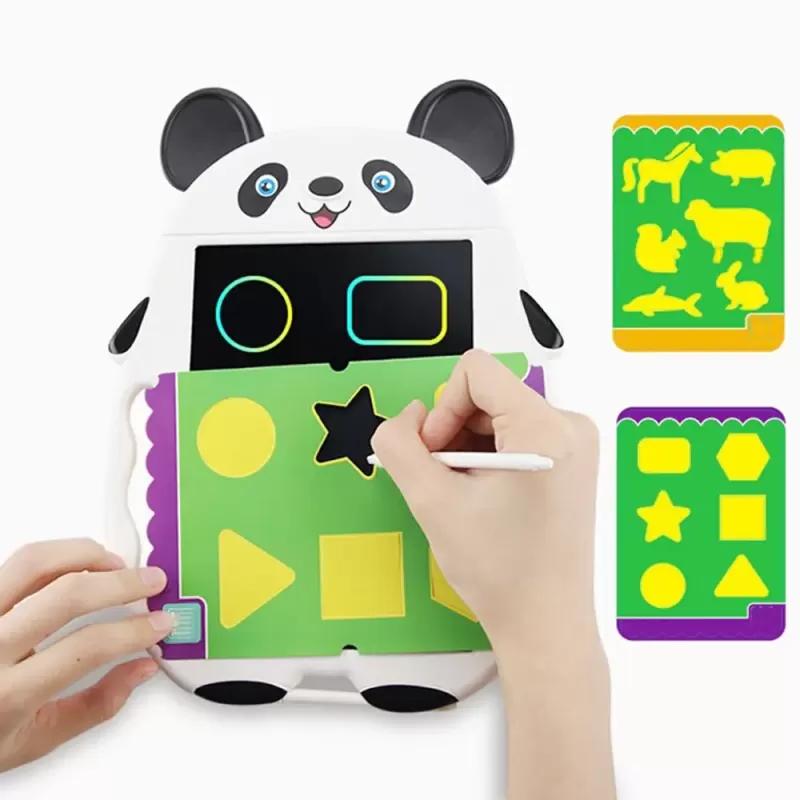 Tableta copii LCD Panda cu buton de stergere, 23cm