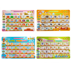 Jucarie Educativa - Tabla electronica cu doua fete si activitati in limba engleza, WordPad, +3ani