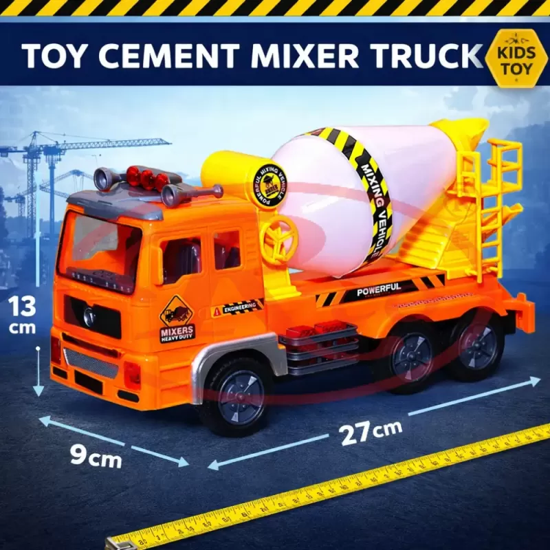 Betoniera de jucarie, interactiva, cu sunete si lumini, 27x 13 x 9 cm