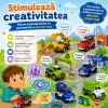 Set 12 Masinute RCO pentru Copii, Vehicule Colorate cu Elemente Mobile, Fara Baterii, 3+ Ani
