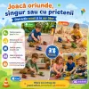 Set 12 Masinute RCO pentru Copii, Vehicule Colorate cu Elemente Mobile, Fara Baterii, 3+ Ani