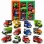 Set 12 Masinute RCO pentru Copii, Vehicule Colorate cu Elemente Mobile, Fara Baterii, 3+ Ani
