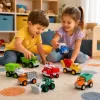 Set 8 Masinute RCO pentru Copii, Vehicule Colorate cu Elemente Mobile, Fara Baterii, 3+ Ani