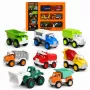 Set 8 Masinute RCO pentru Copii, Vehicule Colorate cu Elemente Mobile, Fara Baterii, 3+ Ani