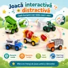 Set 8 Masinute RCO pentru Copii, Vehicule Colorate cu Elemente Mobile, Fara Baterii, 3+ Ani