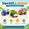 Set 8 Masinute RCO pentru Copii, Vehicule Colorate cu Elemente Mobile, Fara Baterii, 3+ Ani