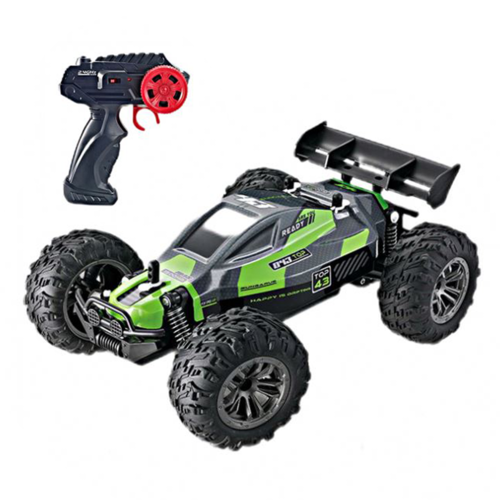 Masina cu telecomanda 2.4GHz Speedy RTR, 12 Km/h, acumulator, amortizoare, 1:18, Verde, +6 ani