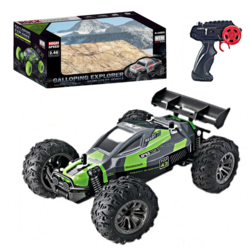 Masina cu telecomanda 2.4GHz Speedy RTR, 12 Km/h, amortizoare, 1:18, Verde, +6 ani