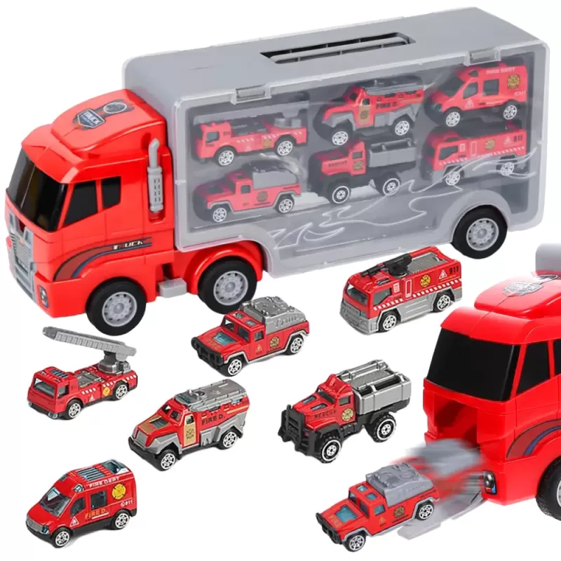 Camion de jucarie pompieri, pentru misiuni de salvare si detalii realistice