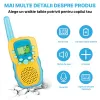 Set doua statii Walkie Talkie pentru copii, Antena si Lanterna, Raza de Actiune 3 km in spatii deschise, 8 canale de emisie, functia VOX