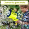 Jucarie interactiva de facut baloane, cu 2 capete interschimbabile 132 / 73 orificii, Bubble Fun, Verde