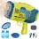 Jucarie interactiva de facut baloane, cu 2 capete interschimbabile 132 / 73 orificii, Bubble Fun, Verde