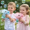 Jucarie pentru baloane din sapun, Pink Unicorn RCO, cu rezerva de lichid, 20 orificii evacuare