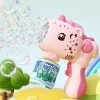Jucarie pentru baloane din sapun, Pink Unicorn RCO, cu rezerva de lichid, 20 orificii evacuare