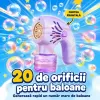 Generator de baloane de sapun transparente si multicolore cu ventilator portabil cu 20 de orificii