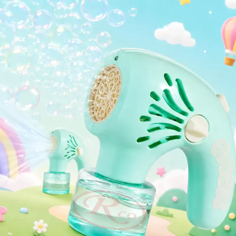 Generator de baloane de sapun cu ventilator portabil, unicorn decorativ si 20 de orificii