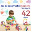 Set de Constructie Magnetica STEM 42 Piese – Bile si Tije 2D & 3D