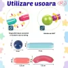 Set de Constructie Magnetica STEM 42 Piese – Bile si Tije 2D & 3D