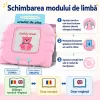 Cititor de carduri educational RCO bilingv romana engleza cu 112 carduri si 448 cuvinte pentru copii 3 ani plus