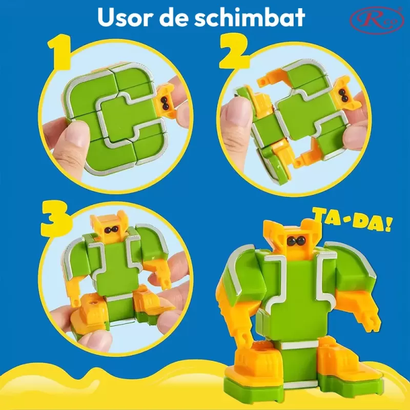 Joc STEM Educational - Litere - Set 26 de Roboti Transformabili