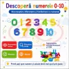 Set educational Montessori de snuruit cu 200 de piese, numere de la 0 la 10 si simboluri matematice colorate