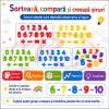 Set educational Montessori de snuruit cu 200 de piese, numere de la 0 la 10 si simboluri matematice colorate