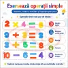 Set educational Montessori de snuruit cu 200 de piese, numere de la 0 la 10 si simboluri matematice colorate
