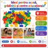 Set educational Montessori de snuruit cu 200 de piese, numere de la 0 la 10 si simboluri matematice colorate