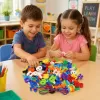 Set educational Montessori de snuruit cu 200 de piese, numere de la 0 la 10 si simboluri matematice colorate