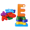 Set de constructie Educational, 80 de piese
