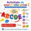 Set educational Montessori cu 160 de litere colorate A–Z pentru snuruit, sortare si formarea cuvintelor