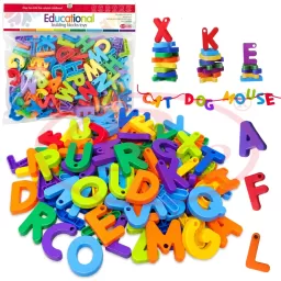Set Educational Montessori cu litere de snuruit, joc pentru formarea cuvintelor, 160 piese, 3+ ani