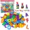 Set Educational Montessori cu litere de snuruit, joc pentru formarea cuvintelor, 160 piese, 3+ ani