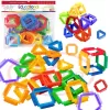Set de constructie STEM - Fun Blocks Educational, Forme Geometrice Interconectabile, + 3 ani