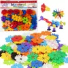 Set de constructie STEM Fun Blocks Educational cu aproximativ 80 de piese colorate si plansa cu modele