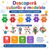 Set de constructie STEM Fun Blocks Educational cu aproximativ 80 de piese colorate si plansa cu modele