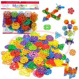 Set de constructie STEM - Fun Blocks Educational, Forme Geometrice, + 3 ani
