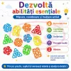 Set de constructie STEM Fun Blocks Educational cu 40 de piese colorate si plansa cu modele