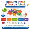 Set de constructie STEM Fun Blocks Educational cu 40 de piese colorate si plansa cu modele