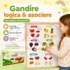 Set Magneti Educativi Fructe din Spuma EVA, 52 Piese Magnetice Colorate, Joc de Invatare, 5+ Ani