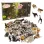 Set Magneti Educativi Lumea animalelor din Spuma EVA, 47 Piese Magnetice Colorate, Joc de Invatare, 5+ Ani