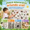 Set Magneti Educativi Lumea animalelor din Spuma EVA, 47 Piese Magnetice Colorate, Joc de Invatare, 5+ Ani
