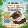 Set Magneti Educativi Lumea animalelor din Spuma EVA, 47 Piese Magnetice Colorate, Joc de Invatare, 5+ Ani