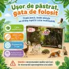 Set Magneti Educativi Lumea animalelor din Spuma EVA, 47 Piese Magnetice Colorate, Joc de Invatare, 5+ Ani