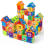 Jucarie RCO Educativa si Interactiva STEM, Set de constructie din ABS pentru inginerie 2D si 3D cu 316 piese, cutie depozitare portabila, 3+ ani