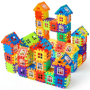 Jucarie RCO Educativa si Interactiva STEM, Set de constructie din ABS pentru inginerie 2D si 3D cu 316 piese, cutie depozitare portabila, 3+ ani